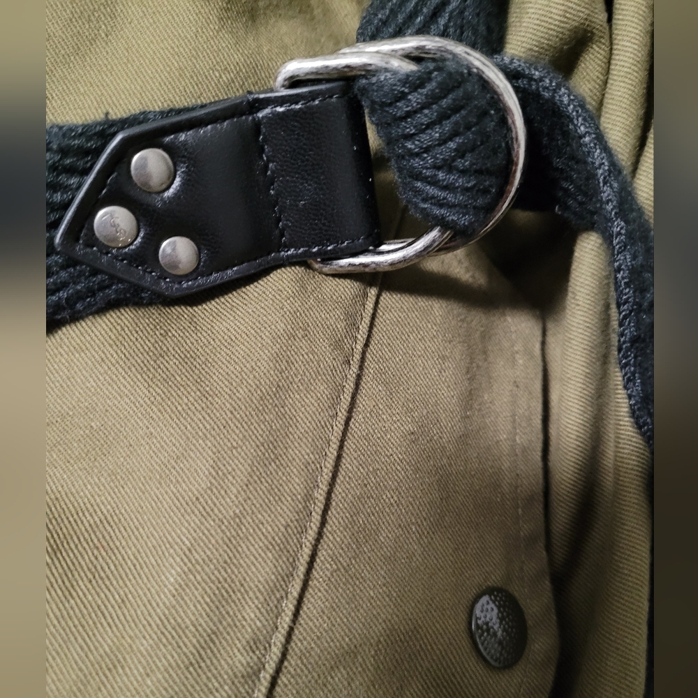 Saint laurent runway army military green hoody dress - Picture 8 of 12